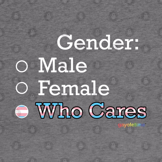 Gender: Who Cares by GayOleTime